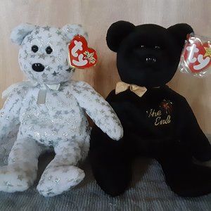 Ty "The Beginning" & "The End" Original Beanie Baby Set